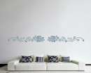 Rose Flower Wall Border Decal Rose Flower Wall Border Vinyl Decals Modern Wall Art